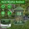 Wild Bird Feeder Squirrel-Proof Chew-Proof Metal Bird Seed Feeder Outdoor Hanging Bird Feeder With 360° Circular Perches Water Cups For Yard Garden Patio